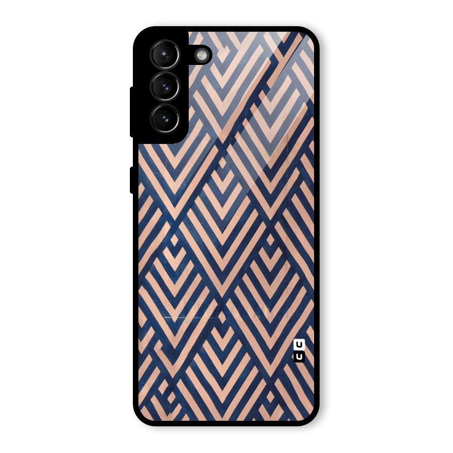 Diamond Blues Glass Back Case for Galaxy S21 Plus