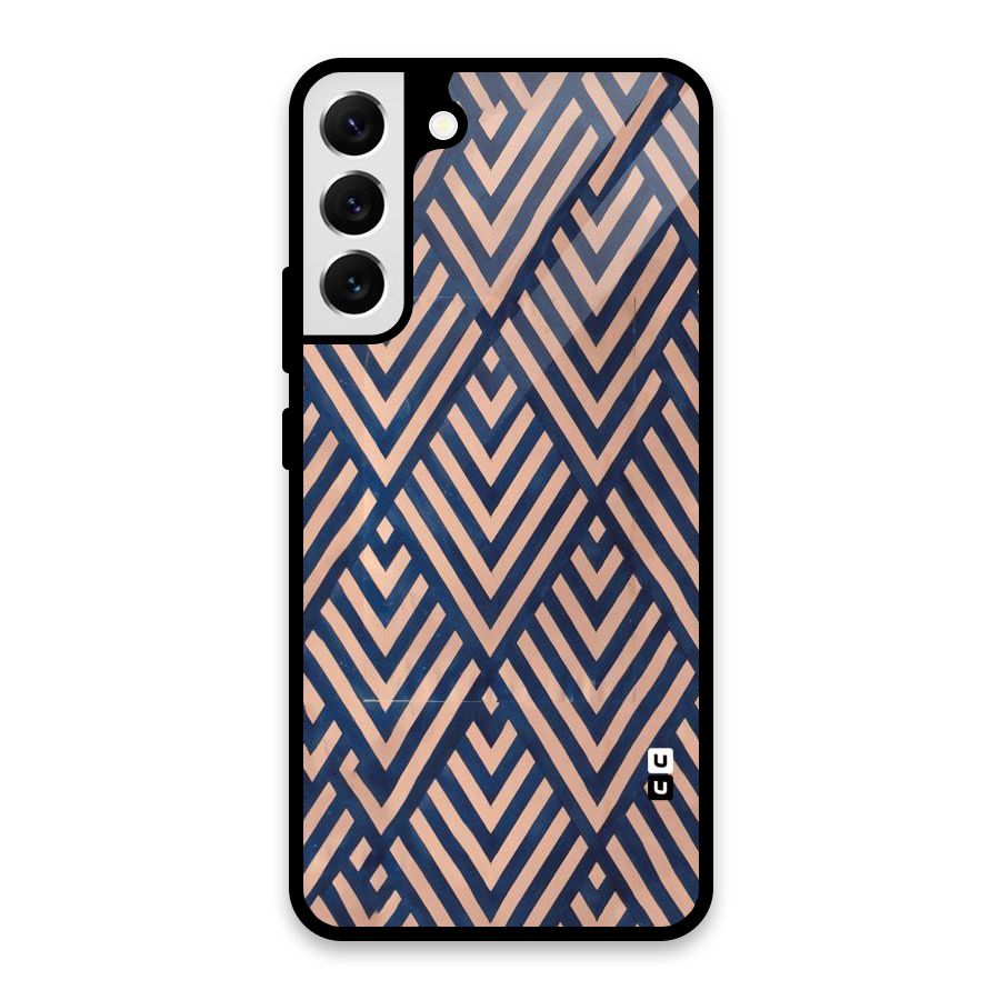 Diamond Blues Glass Back Case for Galaxy S22 Plus 5G