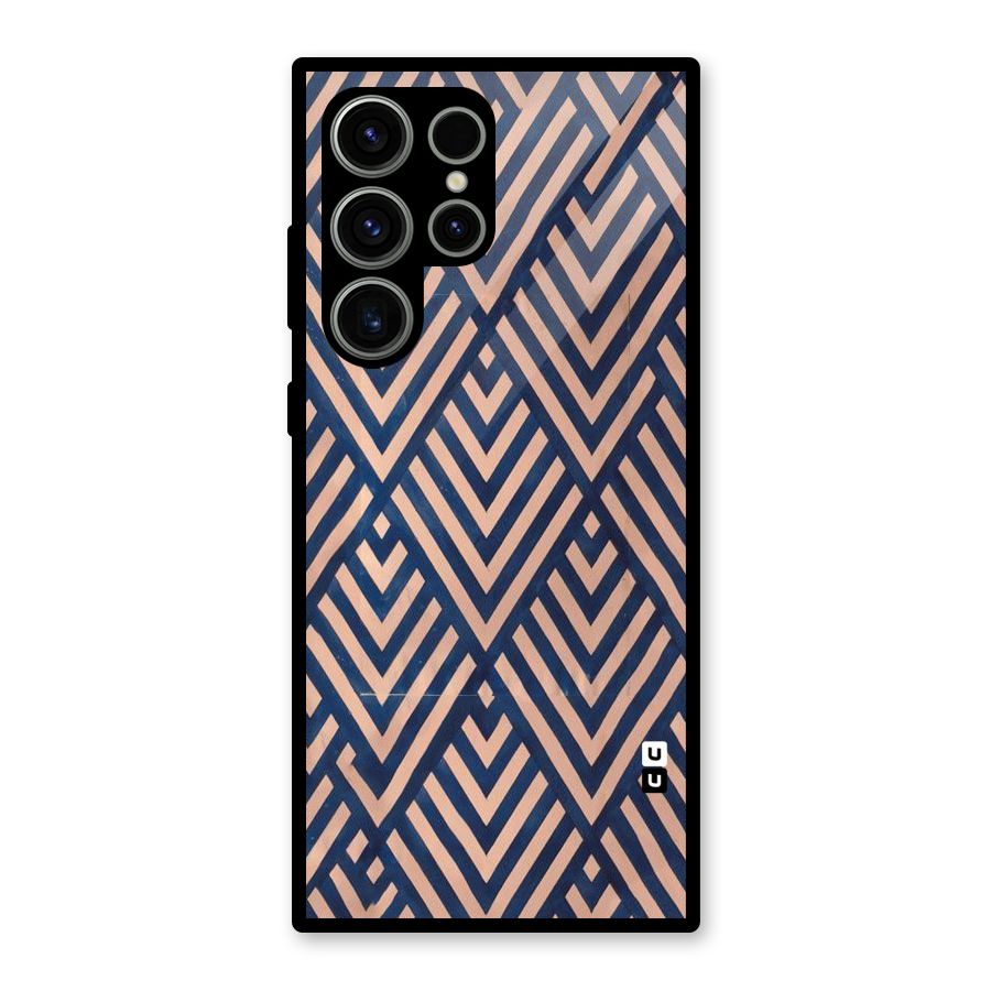 Diamond Blues Glass Back Case for Galaxy S23 Ultra