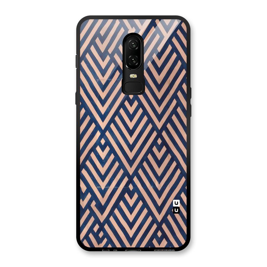 Diamond Blues Glass Back Case for OnePlus 6