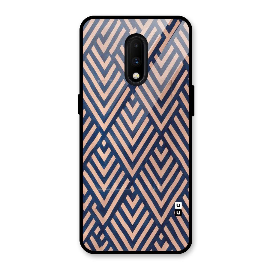 Diamond Blues Glass Back Case for OnePlus 7