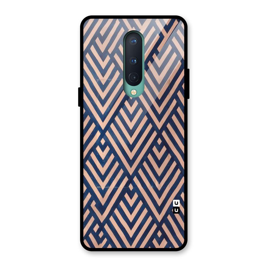 Diamond Blues Glass Back Case for OnePlus 8