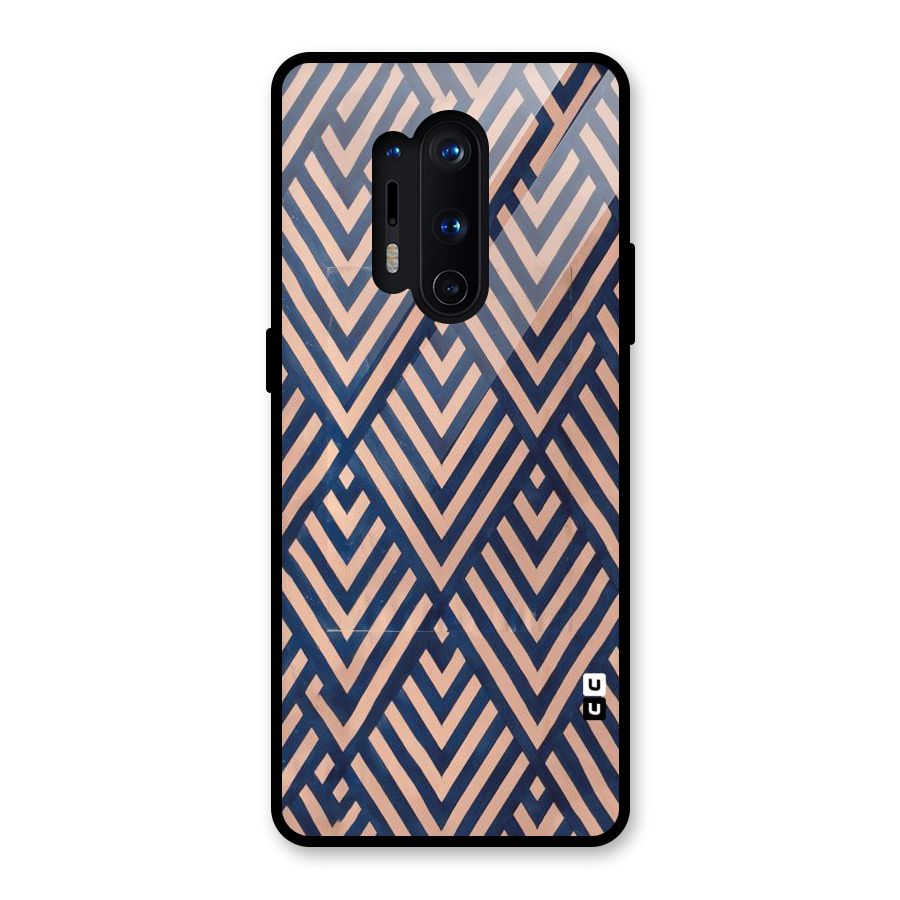 Diamond Blues Glass Back Case for OnePlus 8 Pro