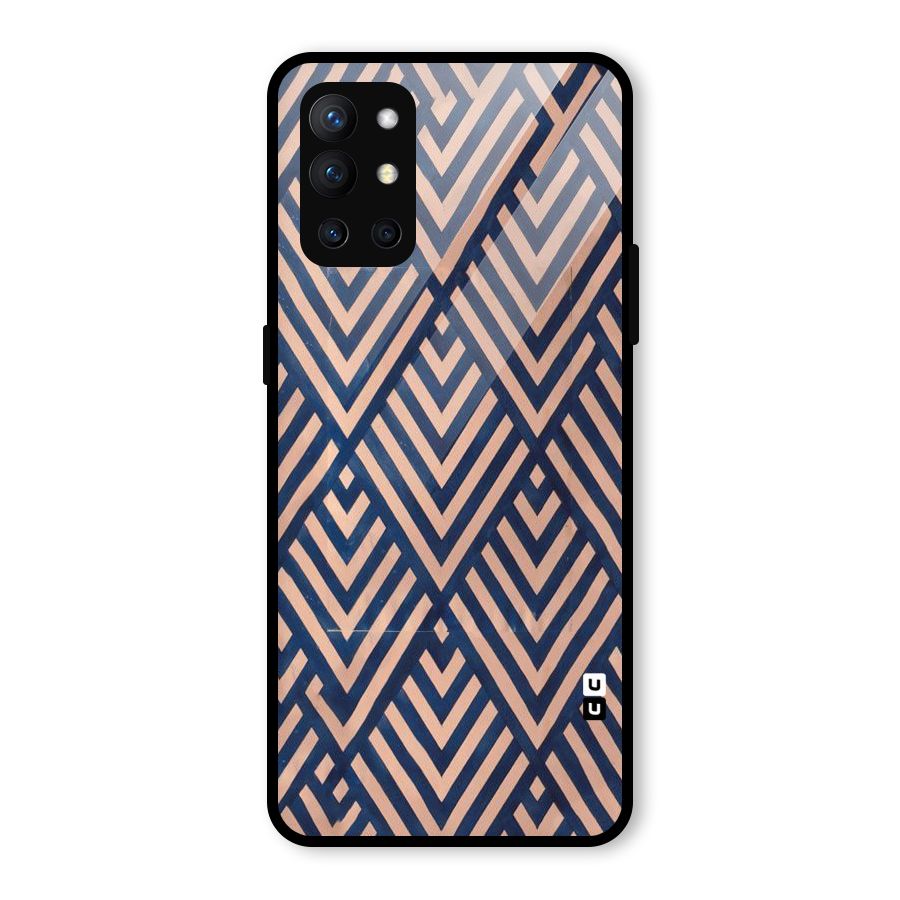 Diamond Blues Glass Back Case for OnePlus 9R