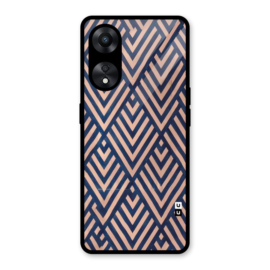 Diamond Blues Glass Back Case for Oppo A78