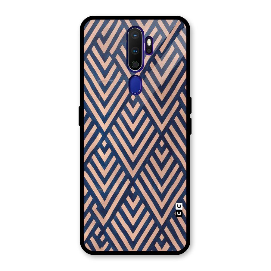 Diamond Blues Glass Back Case for Oppo A9 (2020)