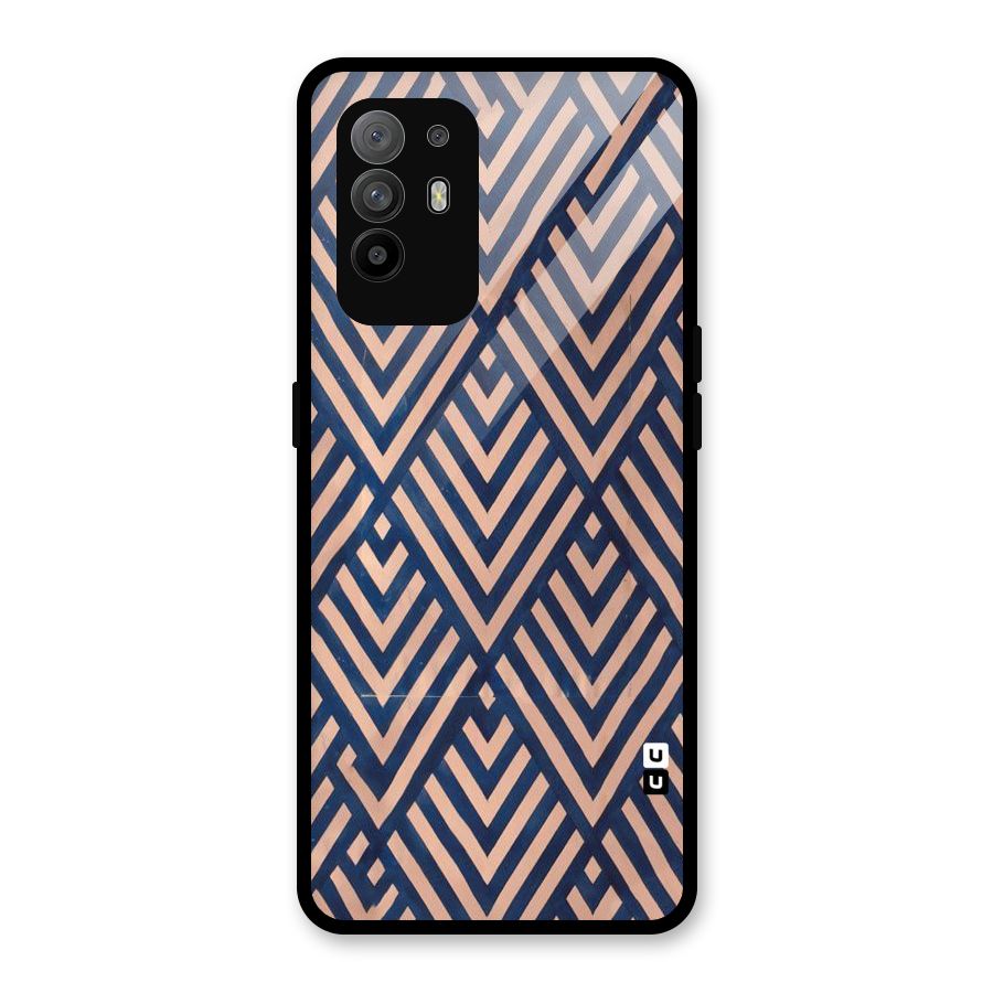 Diamond Blues Glass Back Case for Oppo F19 Pro Plus 5G