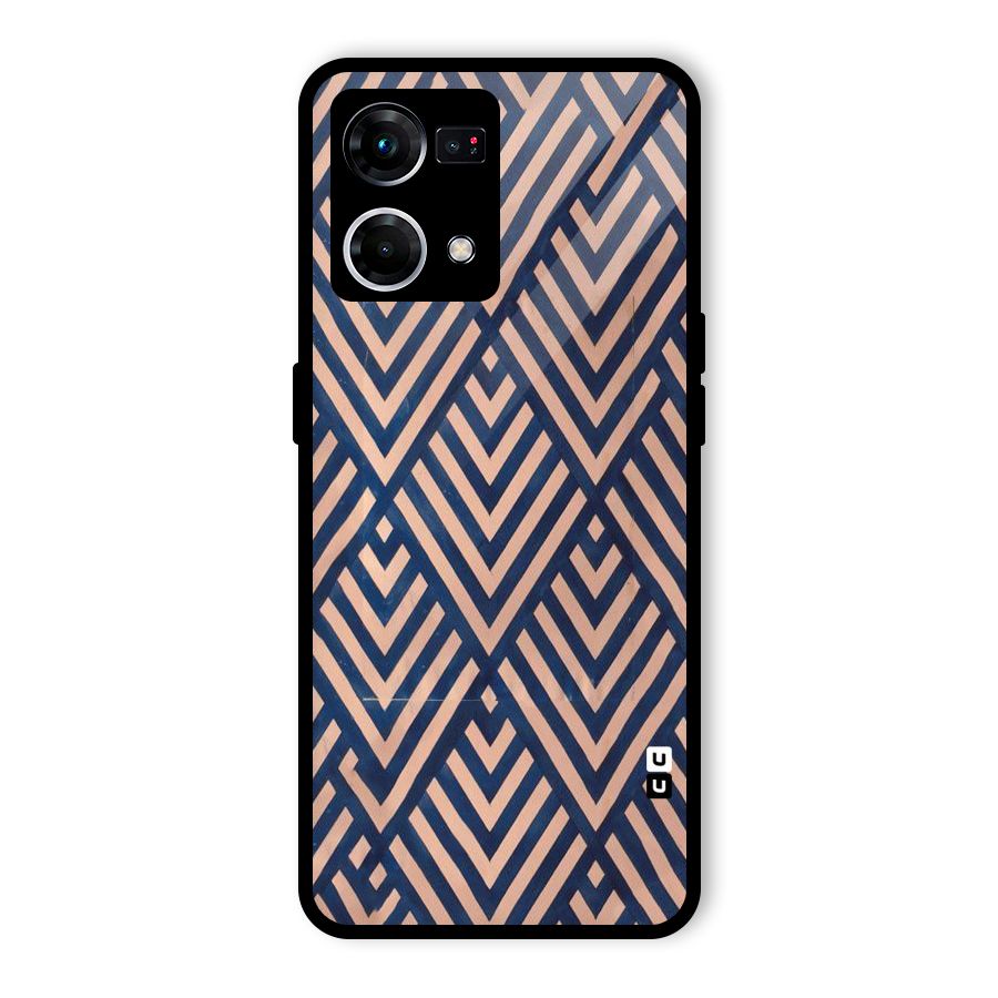Diamond Blues Glass Back Case for Oppo F21 Pro 5G