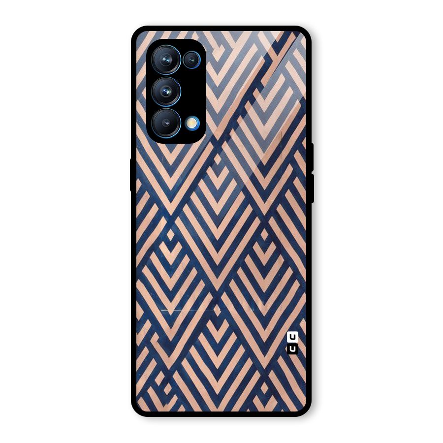 Diamond Blues Glass Back Case for Oppo Reno5 Pro 5G