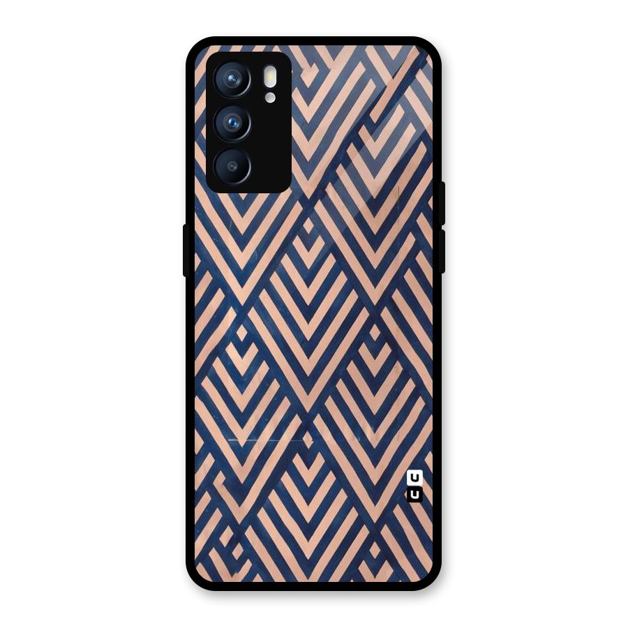 Diamond Blues Glass Back Case for Oppo Reno6 5G