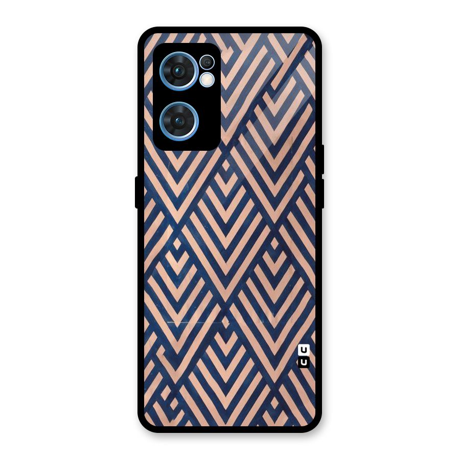 Diamond Blues Glass Back Case for Oppo Reno7 5G