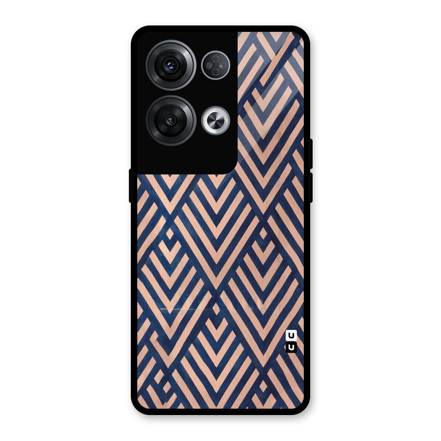 Diamond Blues Glass Back Case for Oppo Reno8 Pro 5G