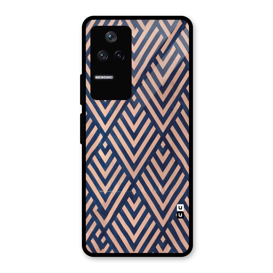 Diamond Blues Glass Back Case for Poco F4 5G