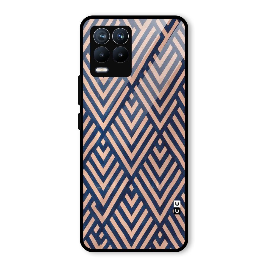 Diamond Blues Glass Back Case for Realme 8 Pro
