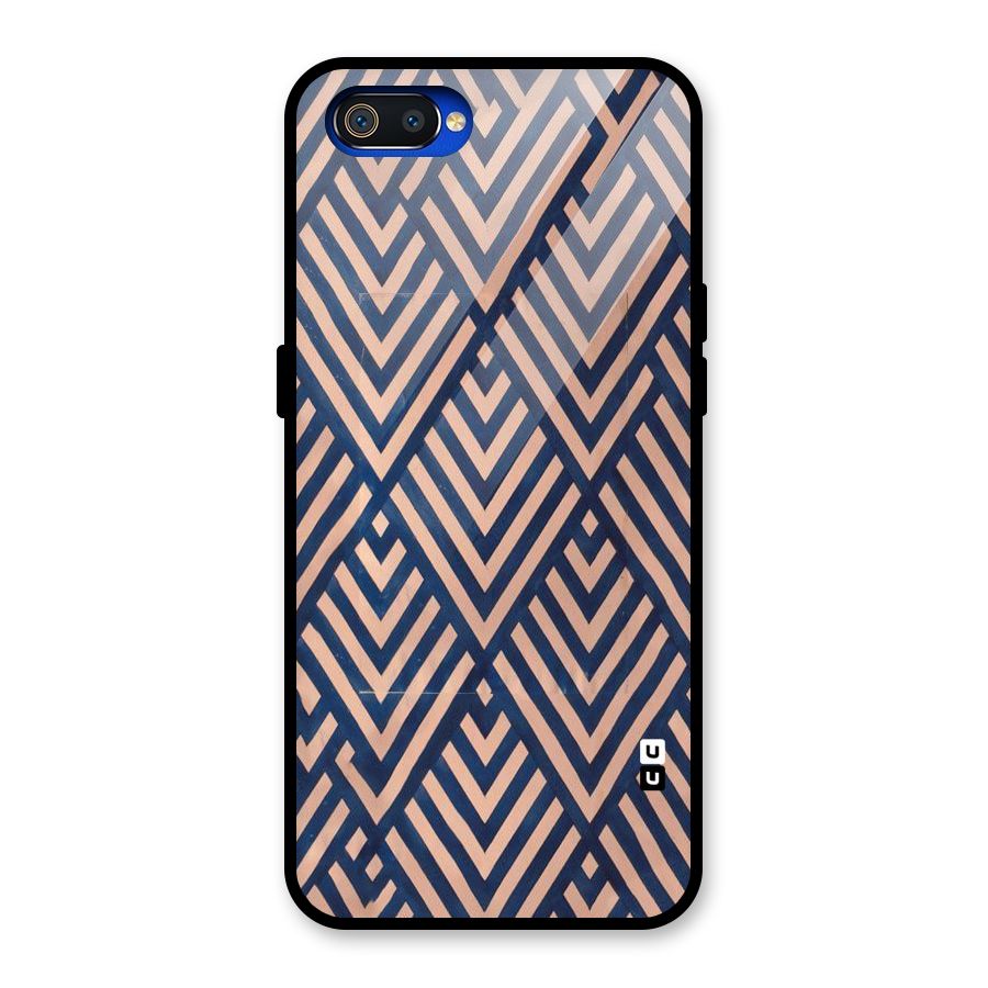 Diamond Blues Glass Back Case for Realme C2