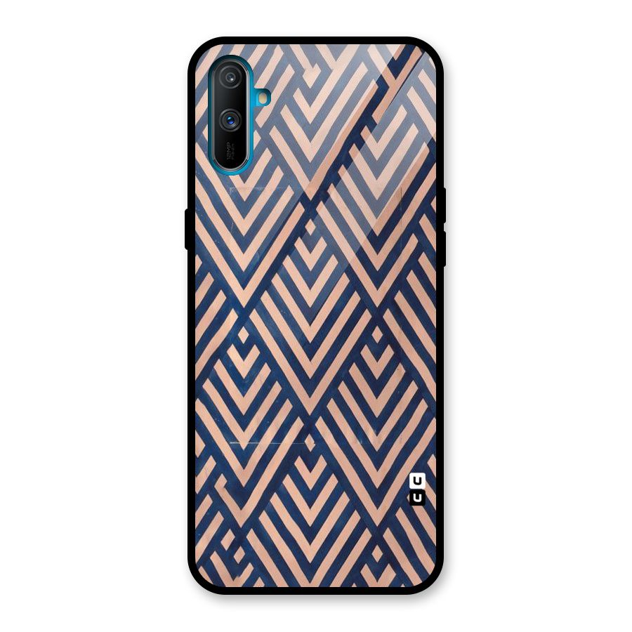 Diamond Blues Glass Back Case for Realme C3