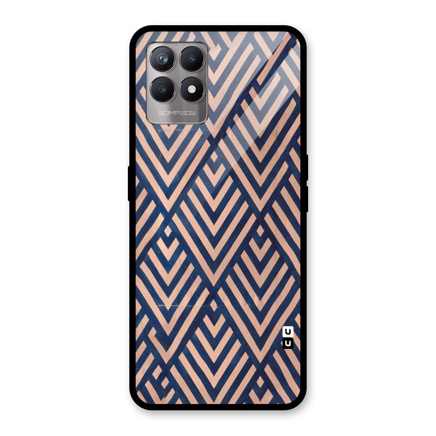 Diamond Blues Glass Back Case for Realme Narzo 50
