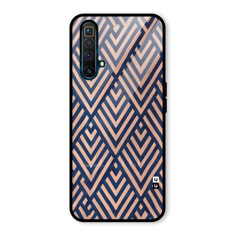Diamond Blues Glass Back Case for Realme X3
