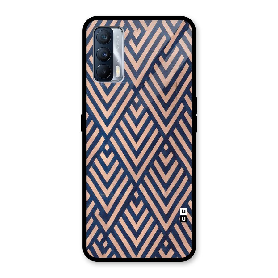 Diamond Blues Glass Back Case for Realme X7