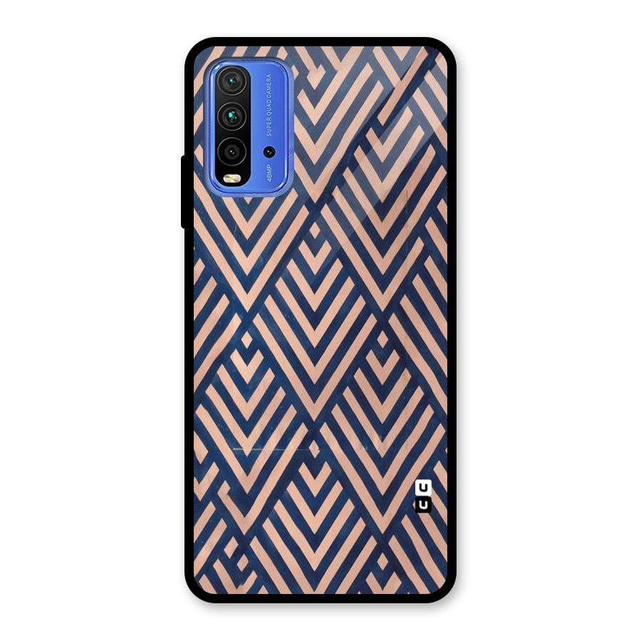 Diamond Blues Glass Back Case for Redmi 9 Power