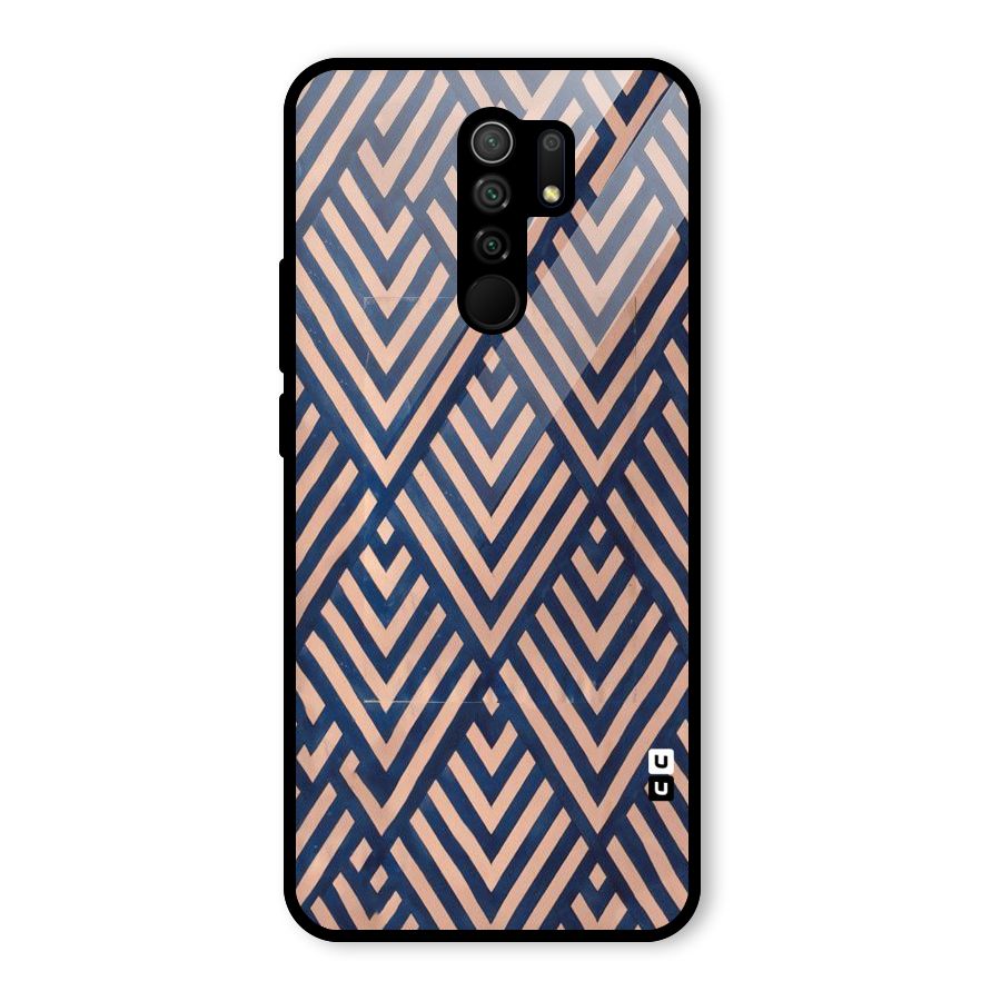 Diamond Blues Glass Back Case for Redmi 9 Prime