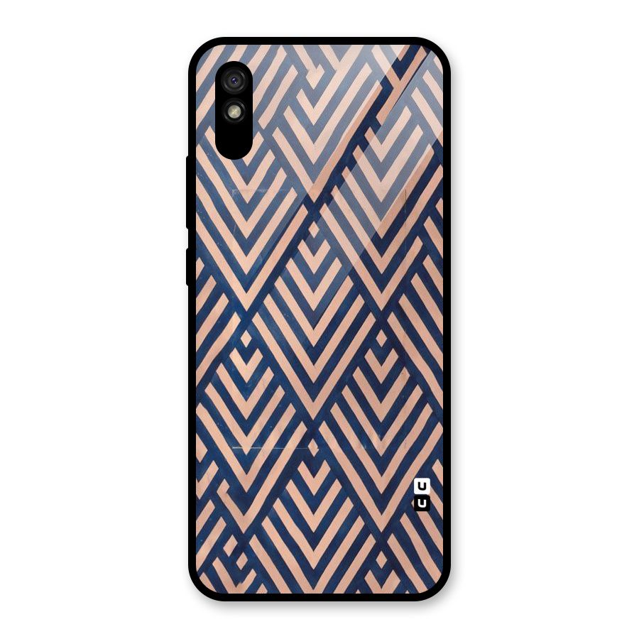 Diamond Blues Glass Back Case for Redmi 9i