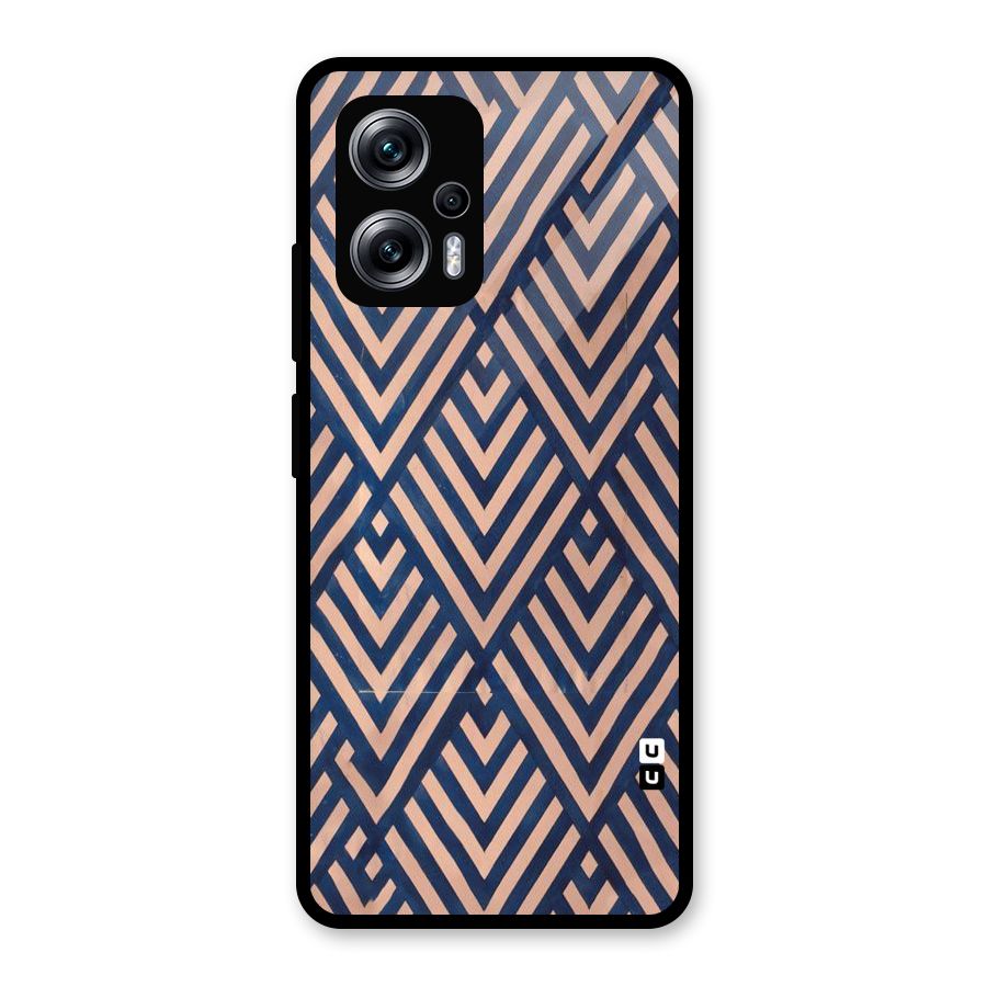 Diamond Blues Glass Back Case for Redmi K50i