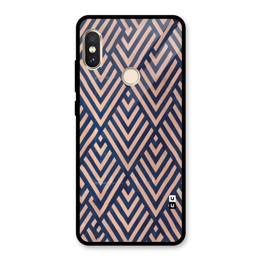 Diamond Blues Glass Back Case for Redmi Note 5 Pro