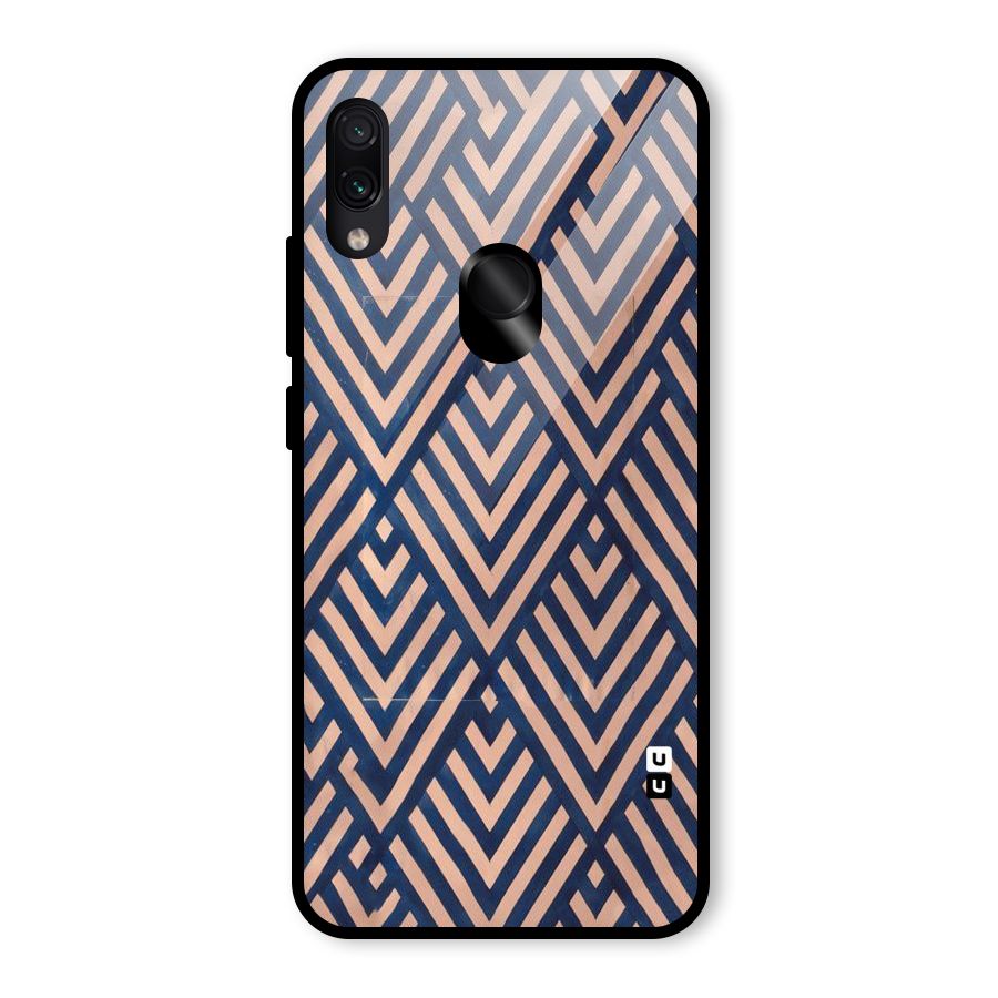 Diamond Blues Glass Back Case for Redmi Note 7 Pro