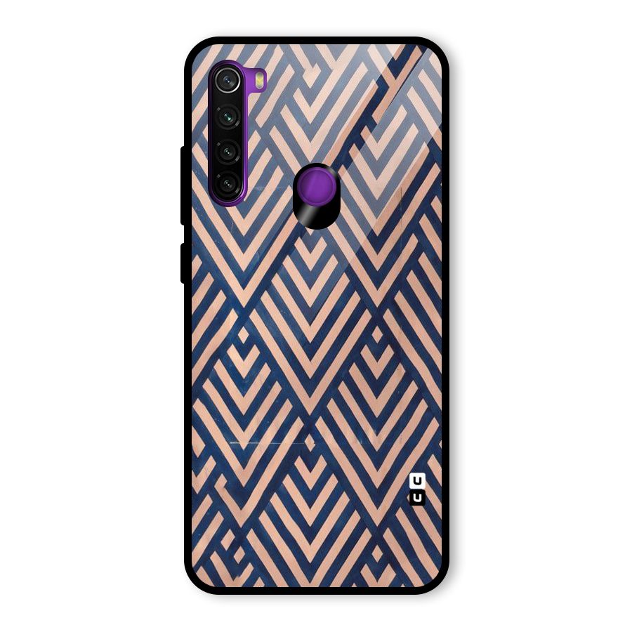 Diamond Blues Glass Back Case for Redmi Note 8