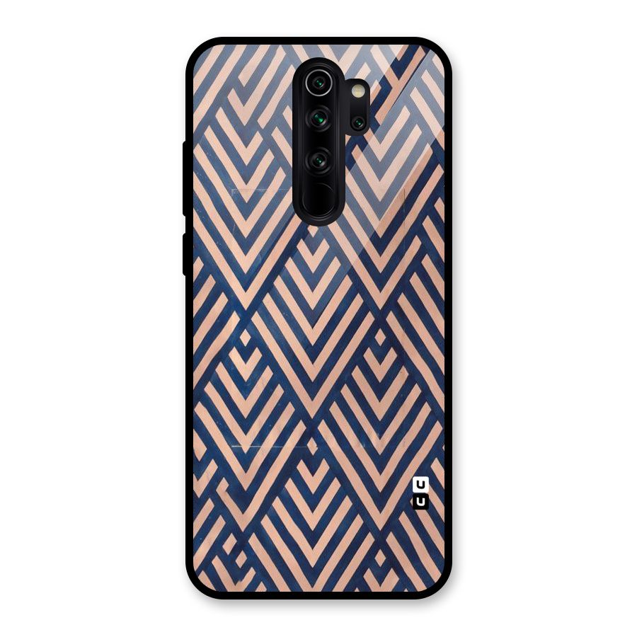 Diamond Blues Glass Back Case for Redmi Note 8 Pro