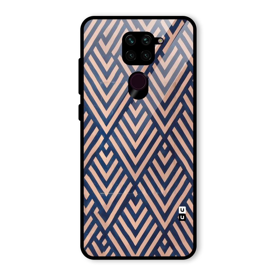 Diamond Blues Glass Back Case for Redmi Note 9