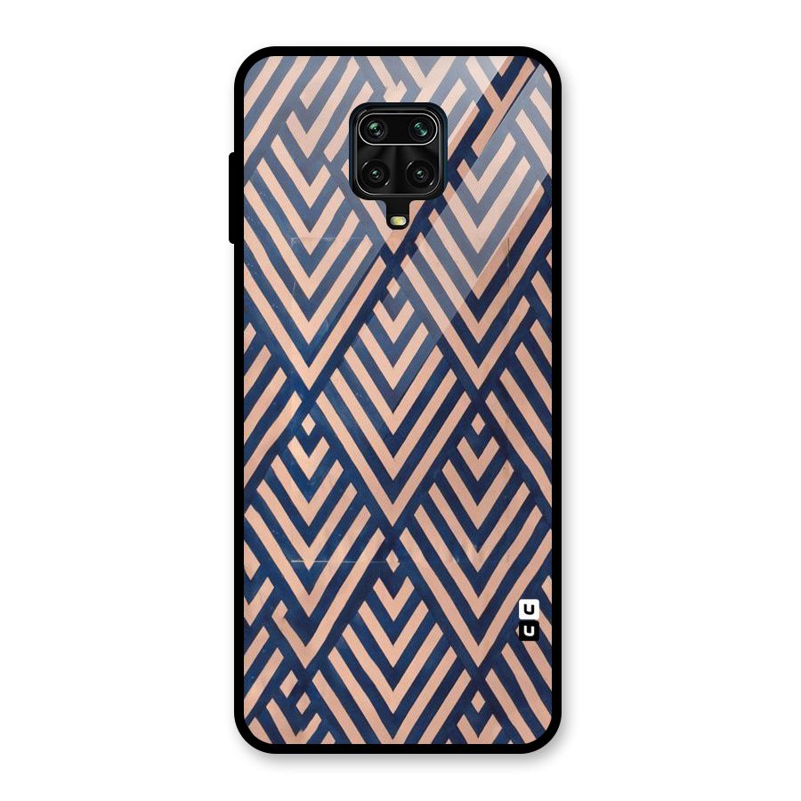 Diamond Blues Glass Back Case for Redmi Note 9 Pro Max