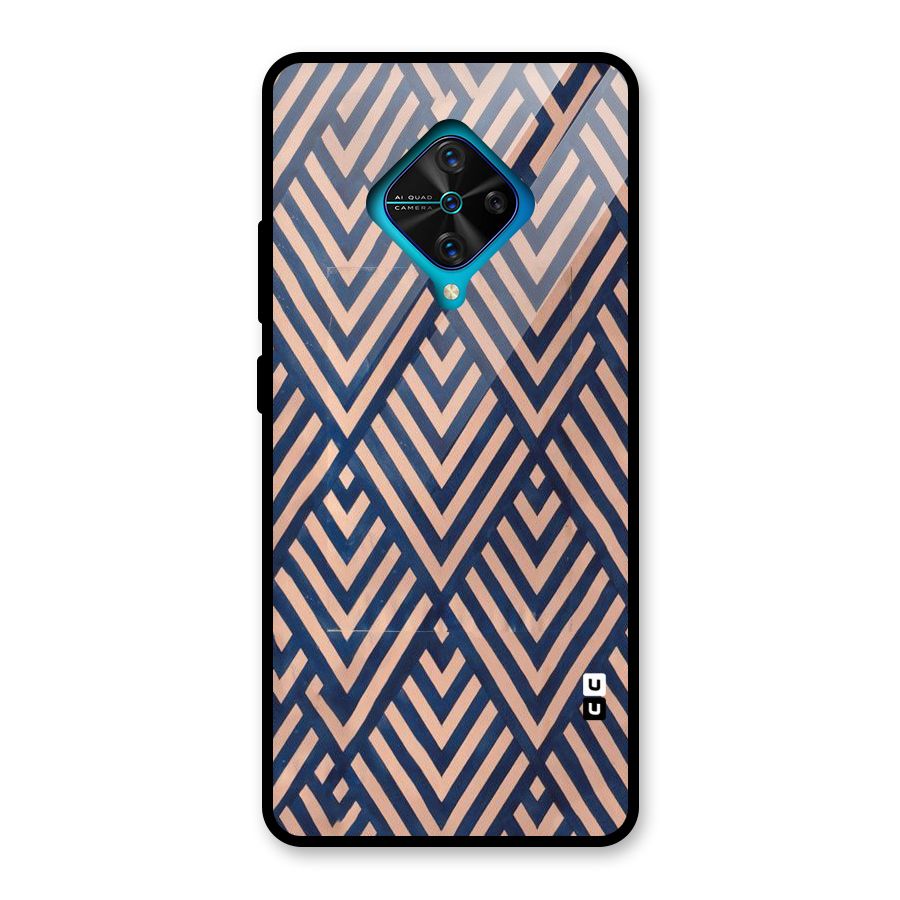 Diamond Blues Glass Back Case for Vivo S1 Pro