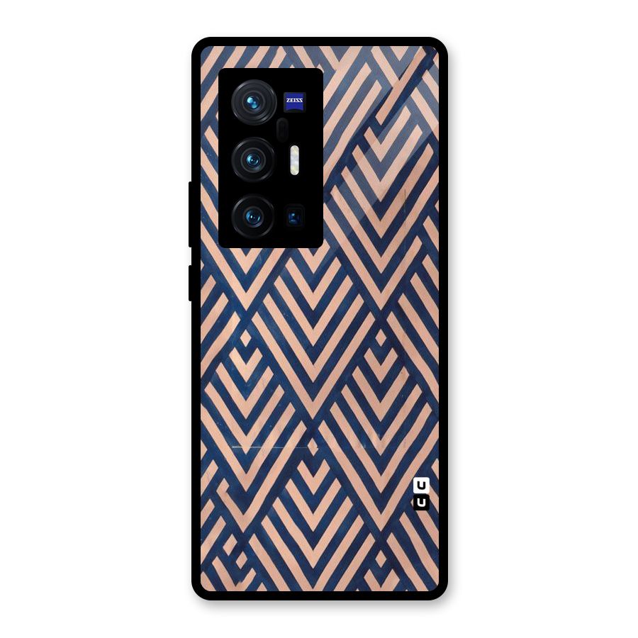 Diamond Blues Glass Back Case for Vivo X70 Pro Plus