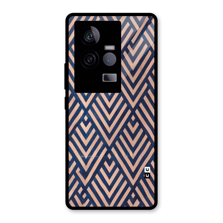 Diamond Blues Glass Back Case for Vivo iQOO 11 5G