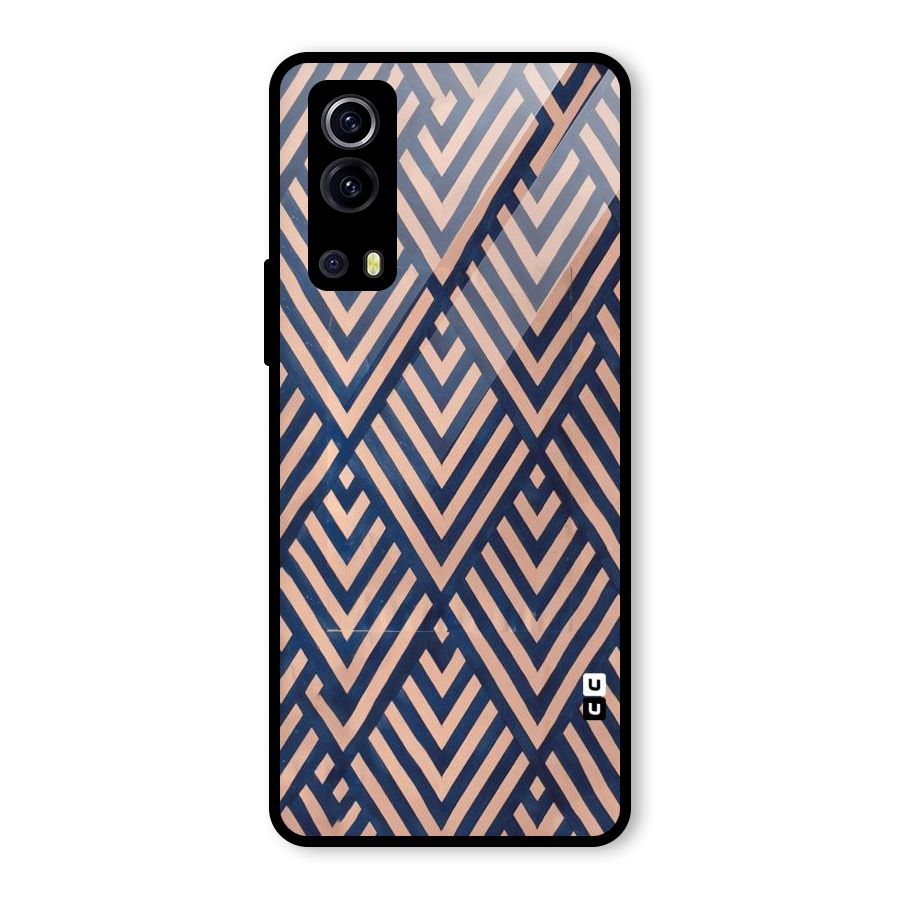 Diamond Blues Glass Back Case for Vivo iQOO Z3