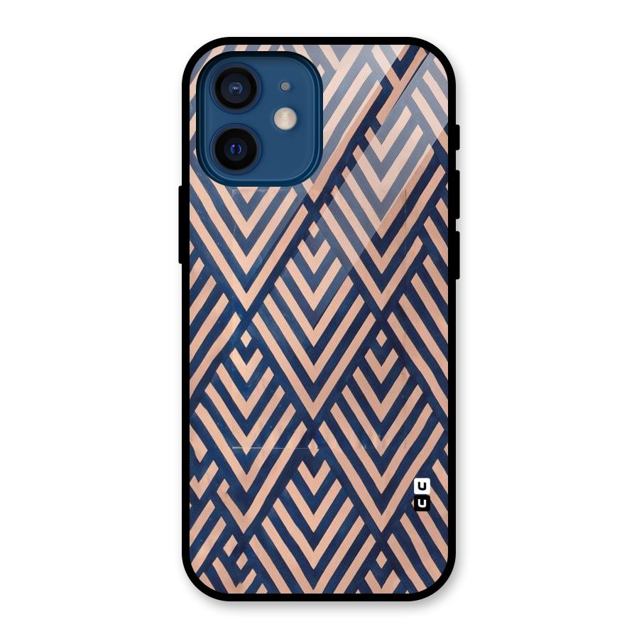 Diamond Blues Glass Back Case for iPhone 12 Mini