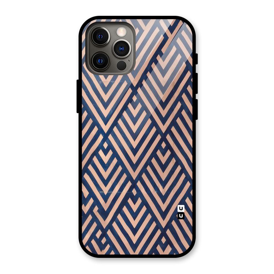 Diamond Blues Glass Back Case for iPhone 12 Pro