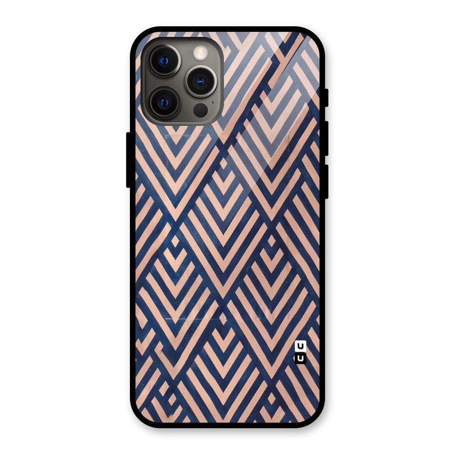 Diamond Blues Glass Back Case for iPhone 12 Pro Max
