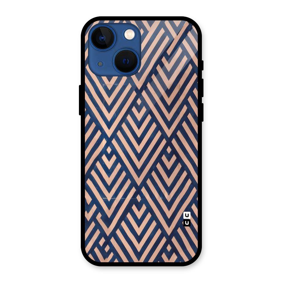 Diamond Blues Glass Back Case for iPhone 13 Mini