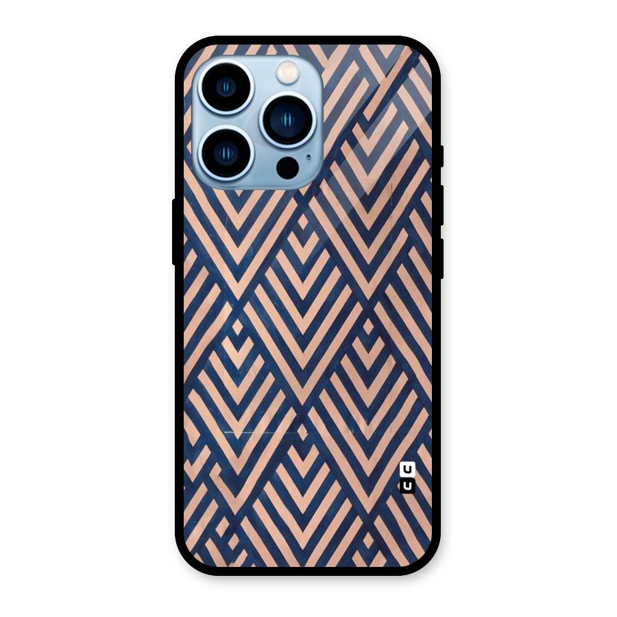 Diamond Blues Glass Back Case for iPhone 13 Pro