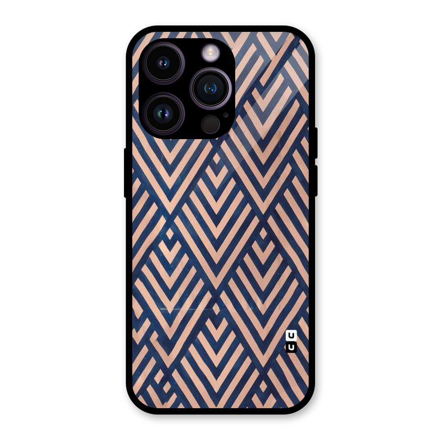 Diamond Blues Glass Back Case for iPhone 14 Pro
