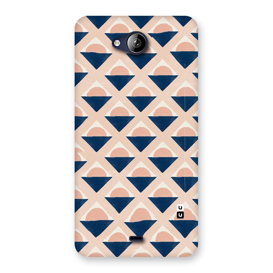 Diamond Circle Pattern Back Case for Canvas Play Q355