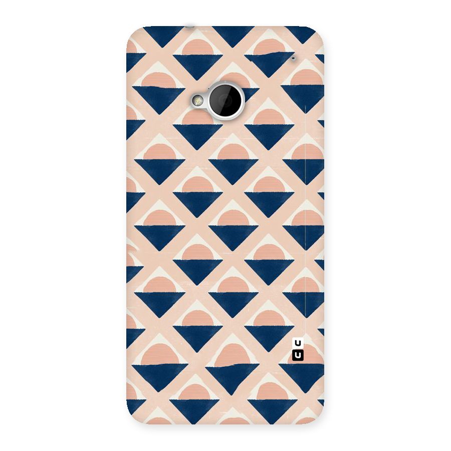 Diamond Circle Pattern Back Case for HTC One M7