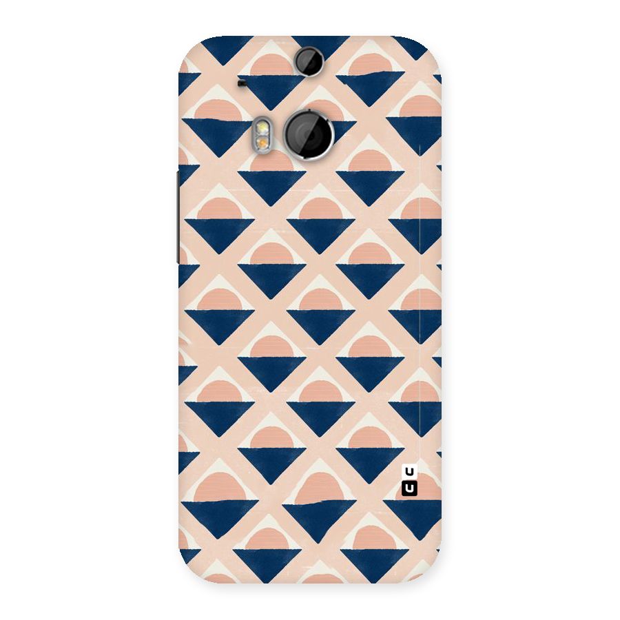 Diamond Circle Pattern Back Case for HTC One M8