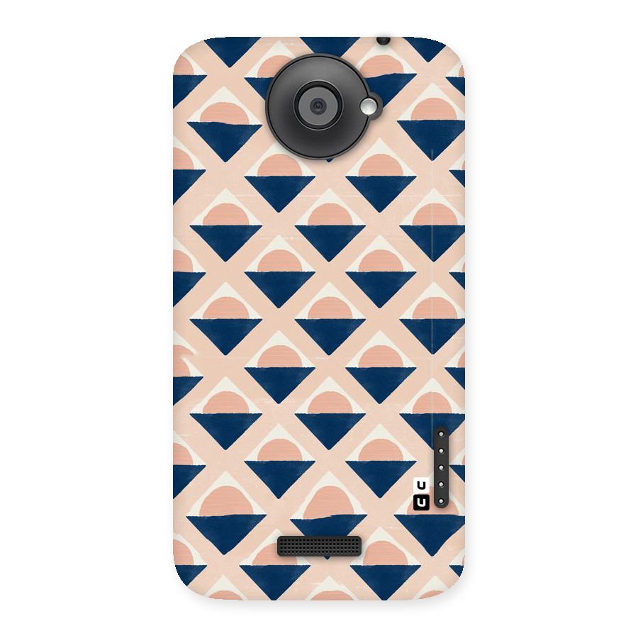 Diamond Circle Pattern Back Case for HTC One X