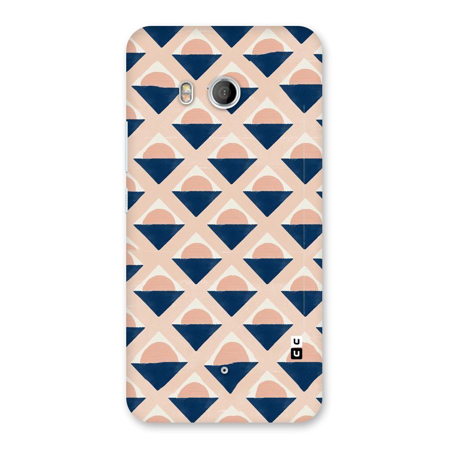 Diamond Circle Pattern Back Case for HTC U11
