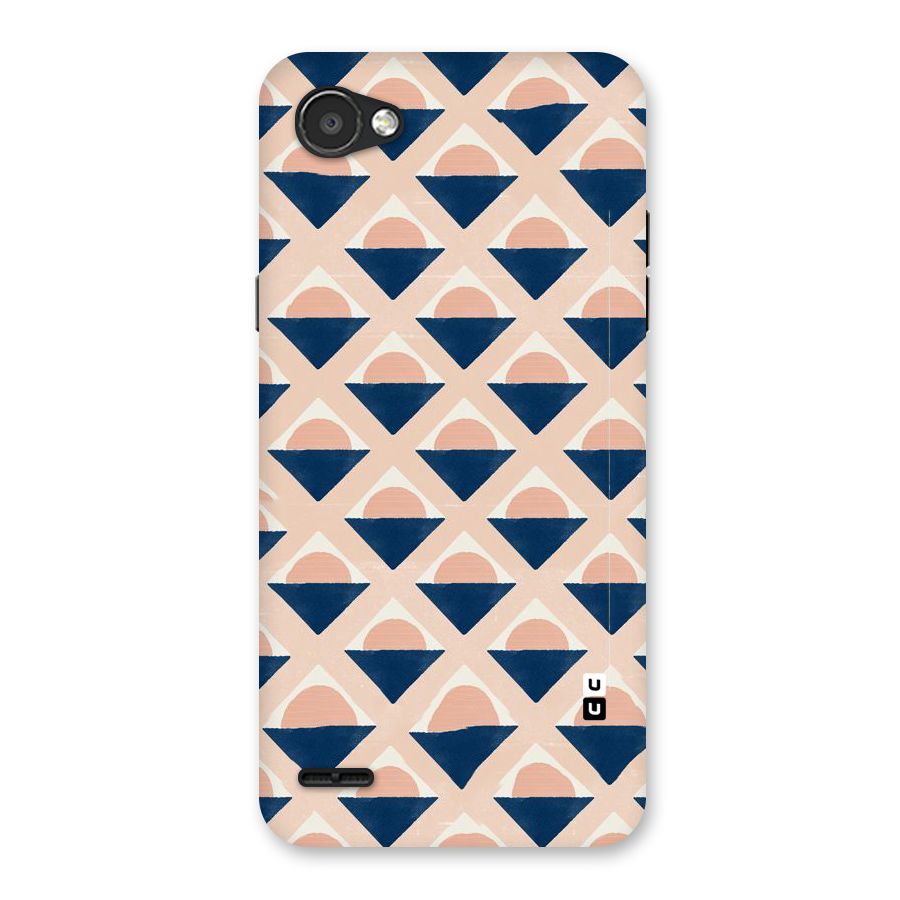 Diamond Circle Pattern Back Case for LG Q6