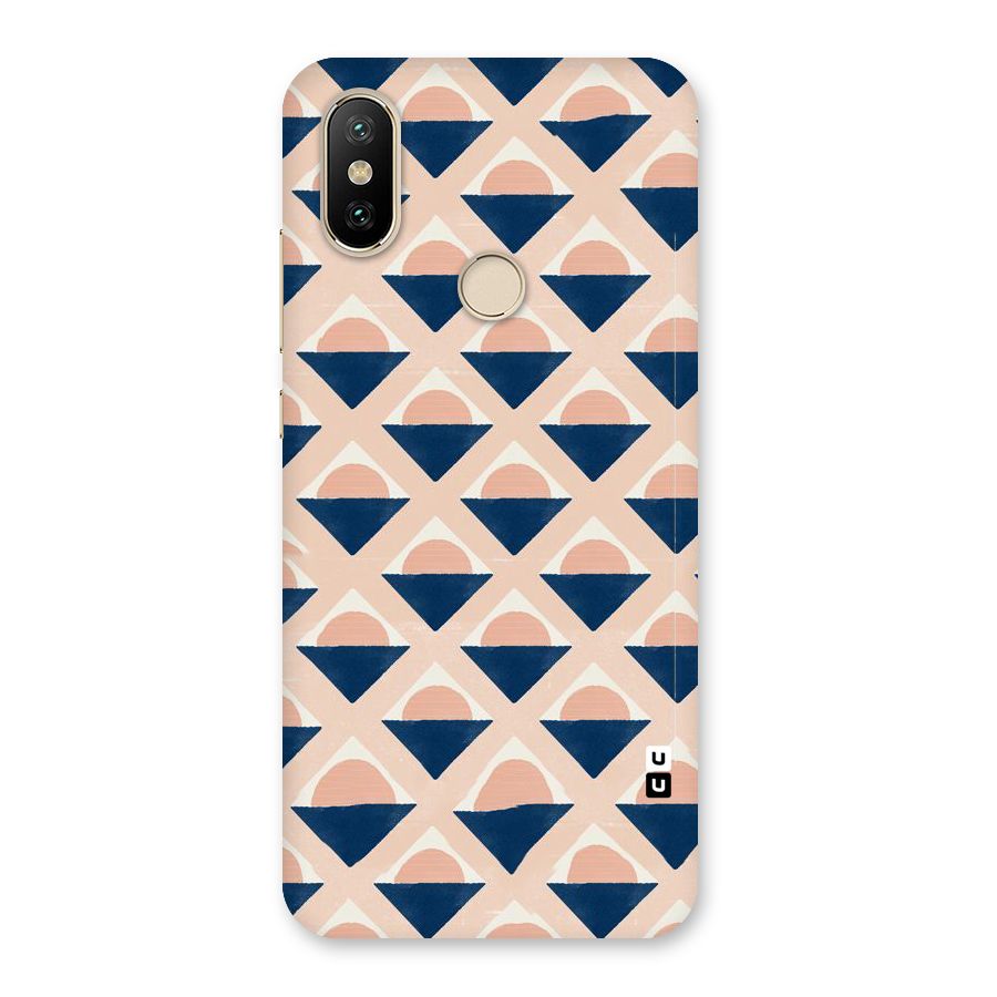 Diamond Circle Pattern Back Case for Mi A2